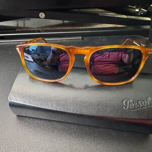 Persol 3059-S Tierra Di Siena Blue Pilarized Glass Lenses
